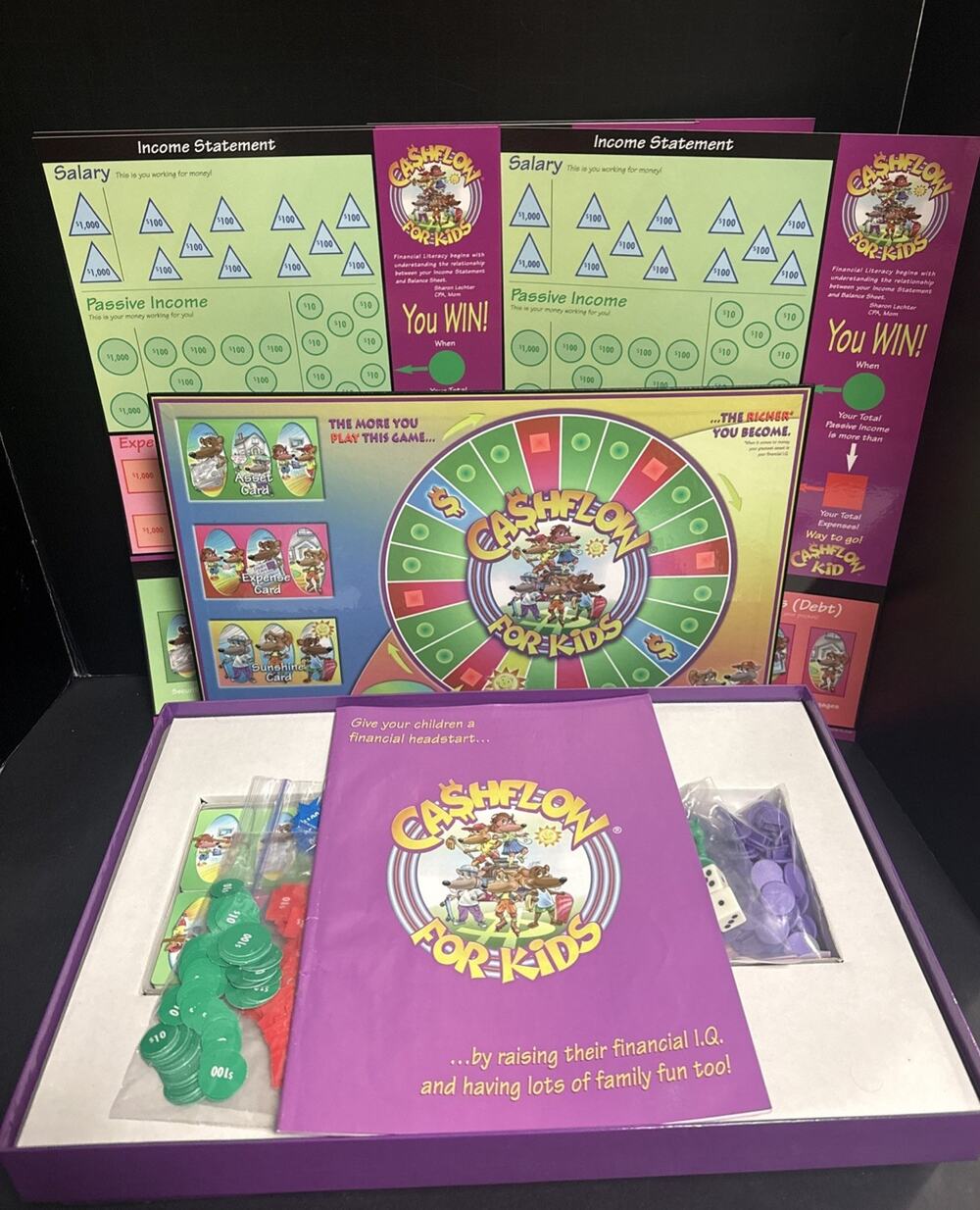 Rich Dad Cashflow for Kids Educational Board Game Finance Money 100% Complete